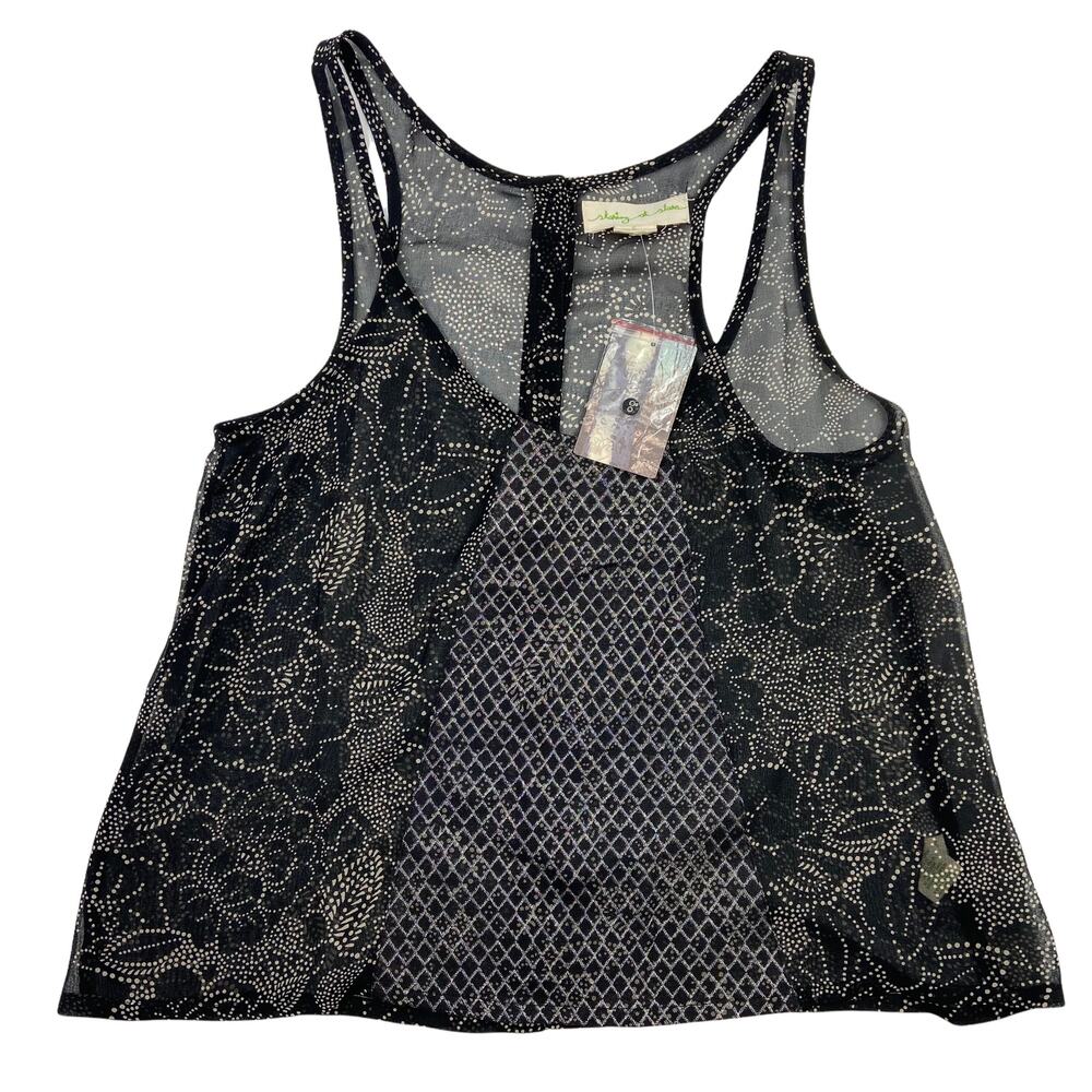 Staring at Stars Sheer Sleeveless Top Size Small